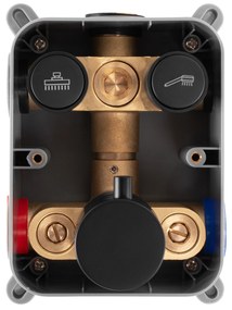 rejtett Zuhanyszett Rea LUNGO Black Matt BOX