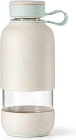 Krémszínű üveg utazó ivópalack 500 ml To Go Organic – Lékué