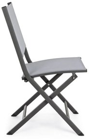 Szürke fém kerti szék Elin – Bizzotto