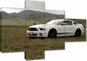 Vászonkép 100x70 Fehér Ford Mustang