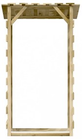 4 db impregnált fenyőfa pergola tetővel 100 x 90 x 200 cm