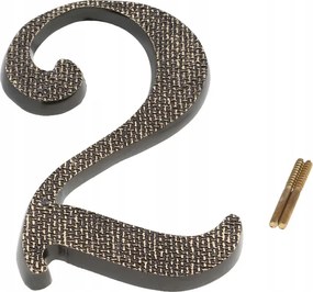 Számjegyek Számjegy Sárgaréz Patina Retro Házszám 2