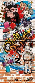 Fotótapéta ajtóra GRAFFITI 86x200 cm