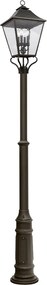 Feiss Galena FE-GALENA5-XL-SBL Utcai lámpa 4x40 W/E14 ip44