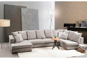 Világosszürke sarokkanapé ("U" alakú) Colorado – Balcab Home