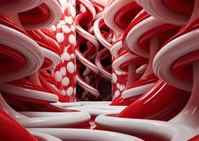 Poszter 59,4x42cm Vörös Örvények