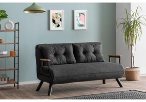 2 személyes kanapéágy Homoko 2-Seater - Sötét Szürke