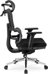 DELSIN forgószék ergonomikus fekete lábtartóval