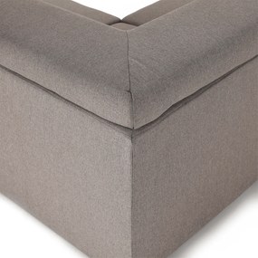 Ülőgarnitúra, szükésbarna Taupe, balos kivitel, SEGORIA ROH U