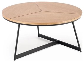 Halmar Kávésasztal KARIDA 41x80 cm bézs/fekete V-CH-KARIDA-LAW