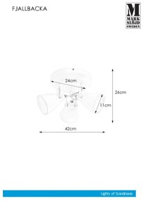 Markslöjd 108083 - Fürdőszobai spotlámpa FJÄLLBACKA 3xG9/20W/230V IP44 fehér