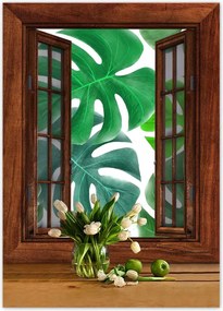 Poszterek 50x70 Levelek Monstery Trópusok