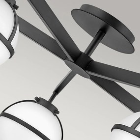 Hinkley Lighting Hollis HK-HOLLIS-5-O-BK Plafonlámpa 5x40 W/E14 ip44