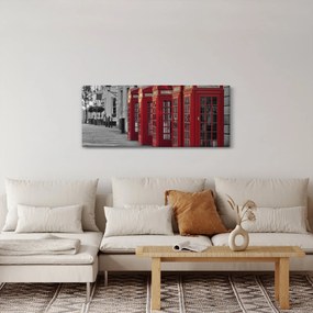Kép - Londoni telefonfülkék (120x50 cm)