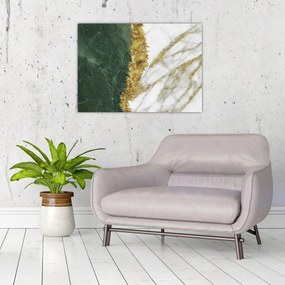 Üveg kép - Zöld márvány N⁰1 (70x50 cm)