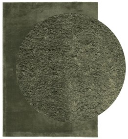 HUARTE erdőzöld rövid szálú puha és mosható szőnyeg 160x230 cm