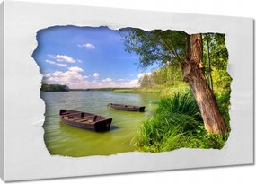 Vászonkép 120x80 Csónaktó Tájkép