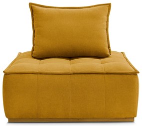 Mustársárga zsenília fotel Elisa – Bobochic Paris