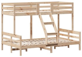 tömör fenyőfa emeletes ágy 90x200/120x200 cm