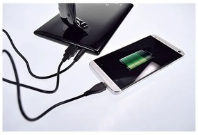 Solight WO37-B - LED Dimmelhető asztali lámpa USB konektor LED/12W/230V fekete