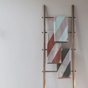 Mentazöld frottír bio pamut fürdőlepedő 70x133 cm Diagonal – Mette Ditmer Denmark