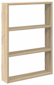 sonoma tölgy színű szerelt fa fali polc 43 x 9 x 60 cm