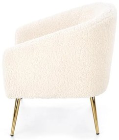 Grifon fotel krém, arany