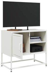 fehér acél TV-szekrény 68 x 39 x 60,5 cm