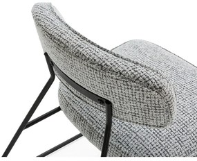 Fekete-fehér fotel Elon – Marckeric