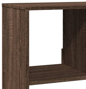 barna tölgy színű szerelt fa térelválasztó 100 x 33 x 156,5 cm
