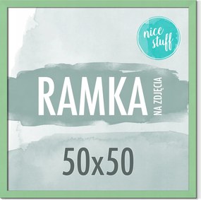 Képkeret 50x50 Képkeretek Fénykép szögletes Zöld Menta