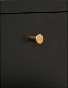 Fekete fém éjjeliszekrény Dalby – House Nordic