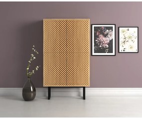 Camden Diamond komód tölgyfa dekorral - Woodman