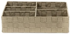 Szervező Compactor TEX 32 x 25 x 8 cm, 5 részes, világosbarna