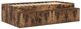Füstölt Tölgy Ágykeret 90x200 cm