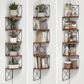 Polc, MDF, barna, ABP-E1051 OLW