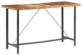 tömör újrahasznosított fa bárasztal 180 x 70 x 107 cm