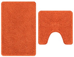 Fürdőszoba szőnyeg 2 pcs Narancssárga 50 x 50 cm Polipropilén