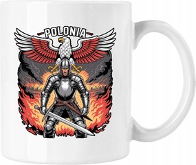 Bögre lengyel hazafias sas hazafi fehér 330ml