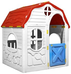 Összecsukható gyerekjátszóház működő ajtóval és ablakokkal