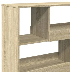 sonoma tölgy színű szerelt fa térelválasztó 100 x 33 x 94,5 cm