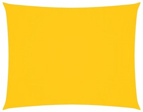 sárga téglalap alakú oxford-szövet napvitorla 5 x 6 m