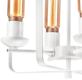 Csillár láncon CEDRIC II 4xE27/60W/230V fehér