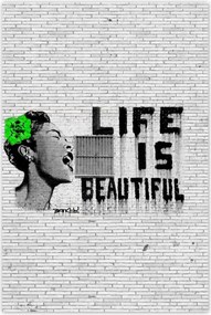 Poszterek 80x120 Banksy Life is beautiful