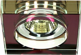 Candellux süllyesztett spot lámpatest, lila, négyzet alakú