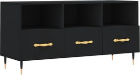 vidaXL fekete szerelt fa TV-szekrény 102 x 36 x 50 cm