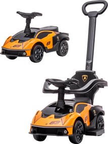 AIYAPLAY 2 az 1-ben Lamborghini Essenza SCV12 Gyerek Ride-On Autó 12-36 Hónapig Tolható Autó Haranggal, Levehető Tolófogantyúval és Biztonsági Befojtó