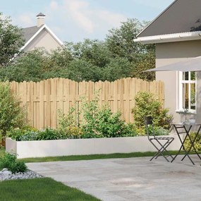 vidaXL növénytartó 360x80x40 cm rozsdamentes acél