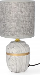 Asztali lámpa dekoráció glamour kerámia lámpabúra éjjeli lámpa szürke