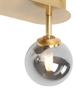 Spotlámpa arany 2-lámpás állítható füstüveggel - Athén